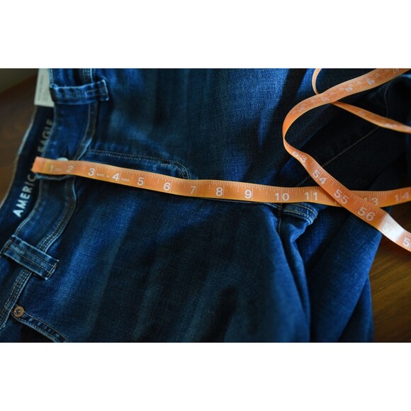 American Eagle Jeans 8 Tall Blue Denim Pants Kick Boot Carpenter Hammer Loop NWT - Picture 11 of 12